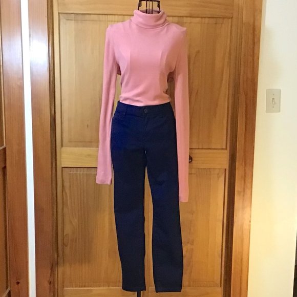 Pink Long Sleeve Turtleneck Sweater - Picture 2 of 4